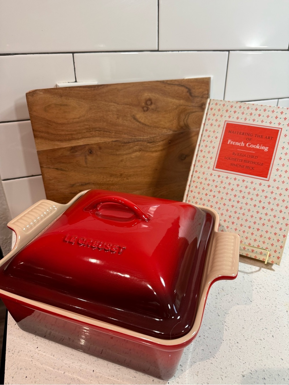 Le Creuset Red Stoneware Covered Casserole Dish 2.5qt